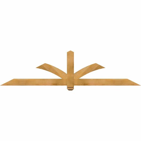 Ekena Millwork Redmond Rough Sawn Timber Gable Bracket, Western Red Cedar, 84"W x 21"H x 4"D x 4"F, 6/12 Pitch GBW084X21X0404RED00RWR